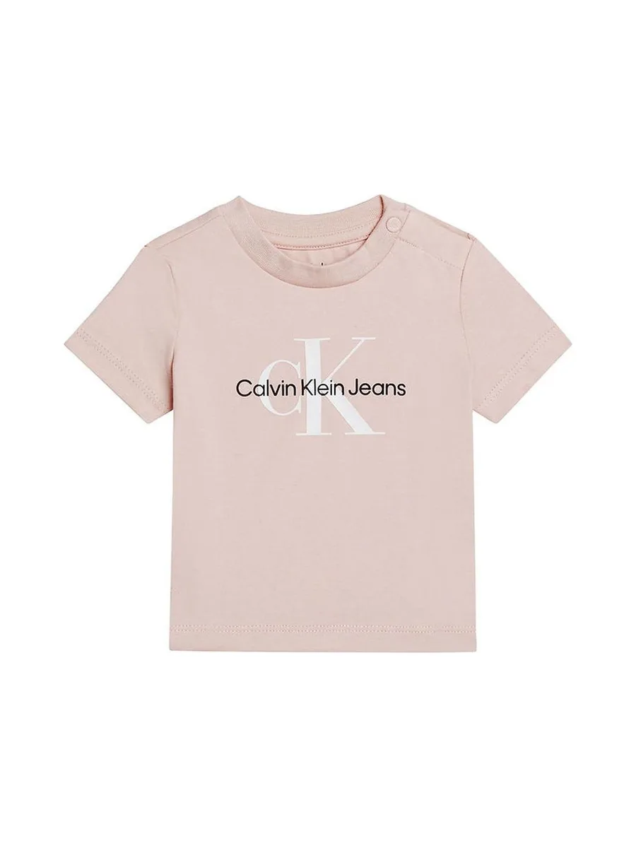 T-shirt Rose Fille Calvin Klein Jeans Monogram 1