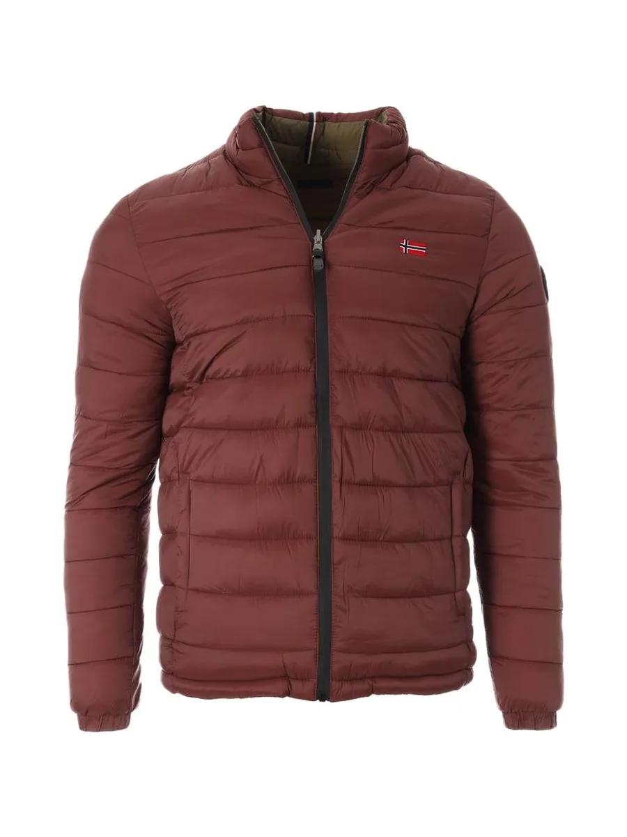 Doudoune Bordeaux/Verte Homme Geographical Norway California 2