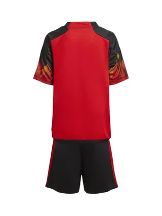BELGIQUE Mini Kit Rouge/Noir Garçon Adidas 2022 2