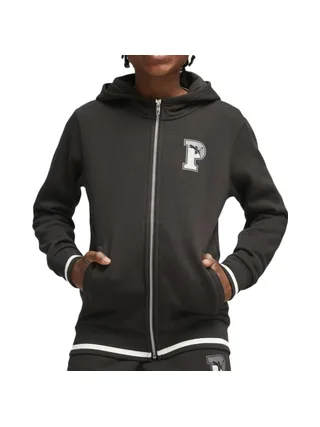 Sweat Zippé Noir Garçon Puma Squad Full 1