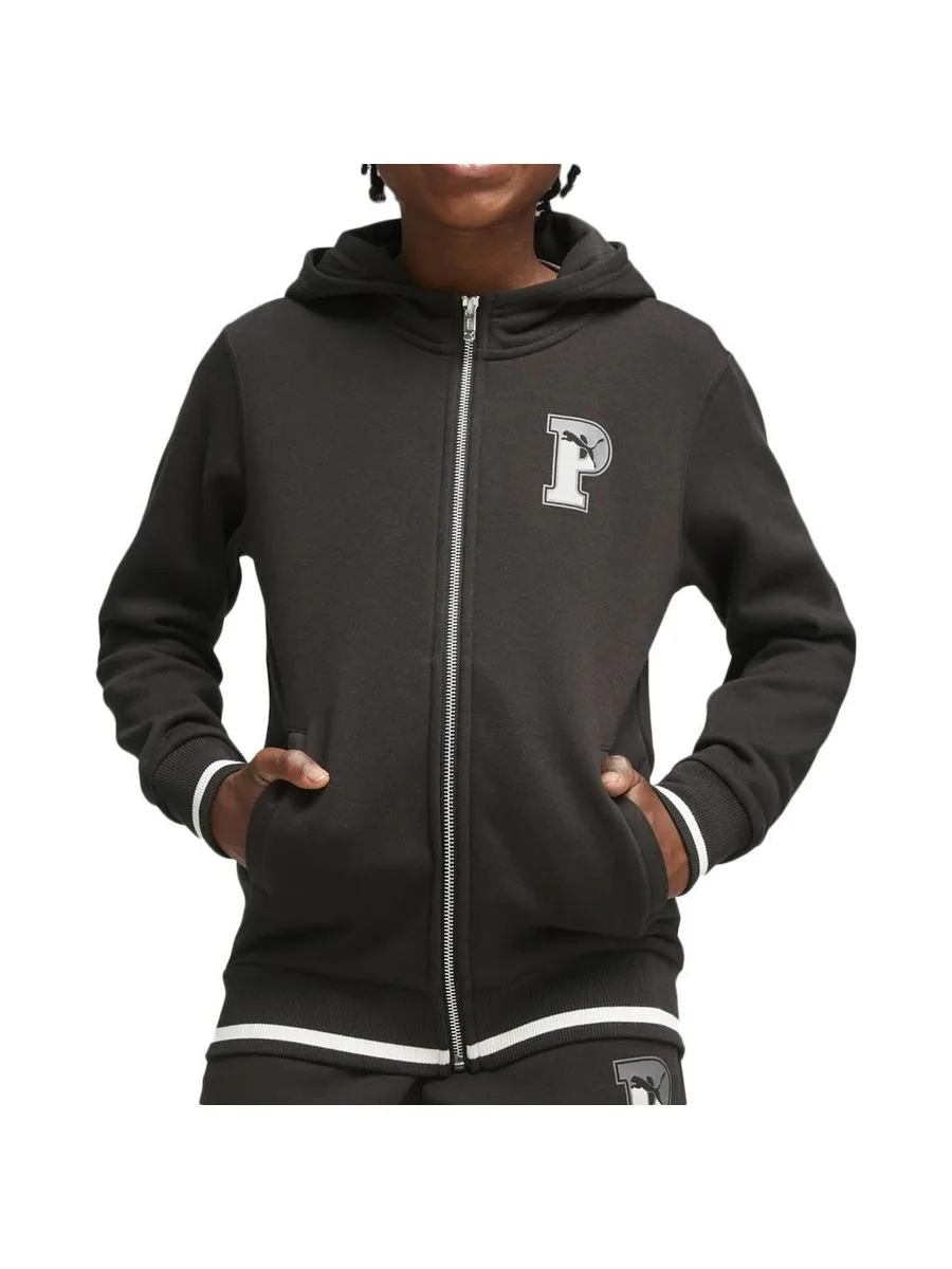 Sweat Zippé Noir Garçon Puma Squad Full 2