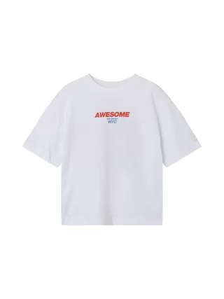 T-shirt Blanc Garçon Name it Jopo 1