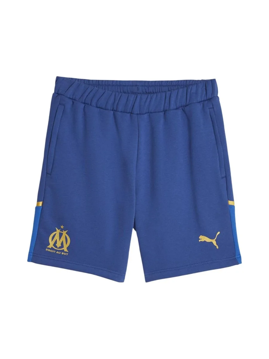 OM Short Bleu/Doré Homme foot Puma 2023/2024 1