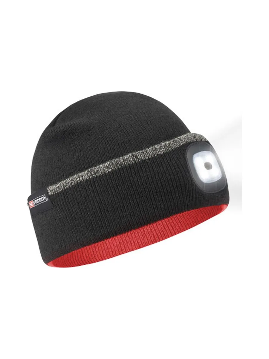 Bonnet Noir Homme Facom Avec Led 2