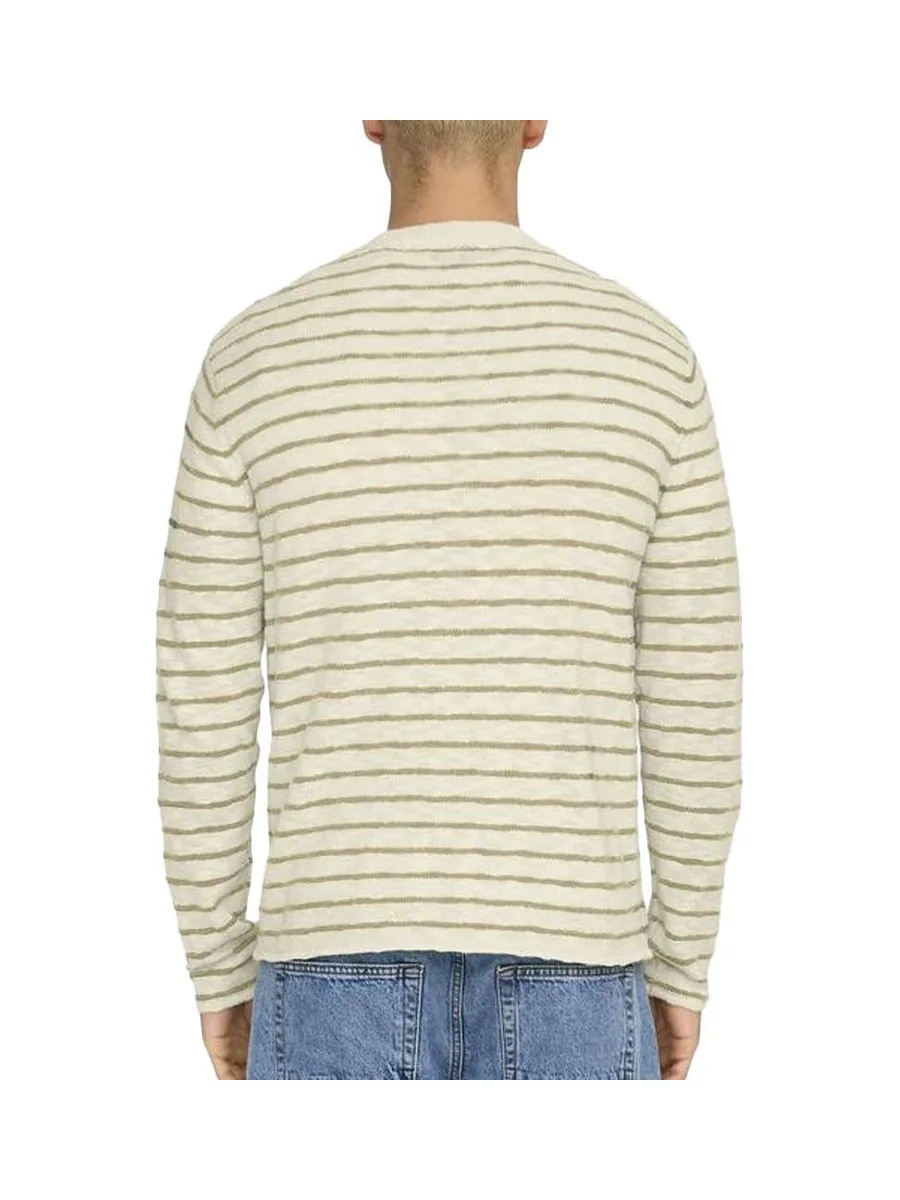 Pull Crème/Beige Homme Only & Sons Danny 2