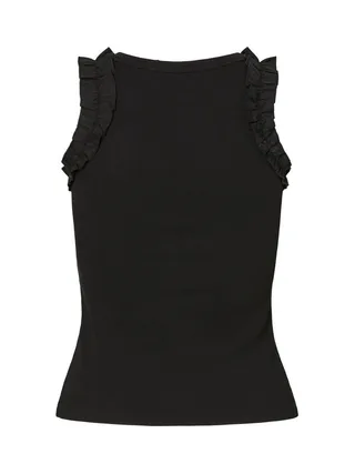 Débardeur Noir Femme Pieces Tubana 2