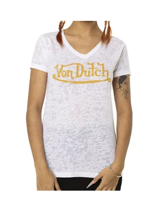 T-shirt Blanc Femme Von Dutch Classic 1