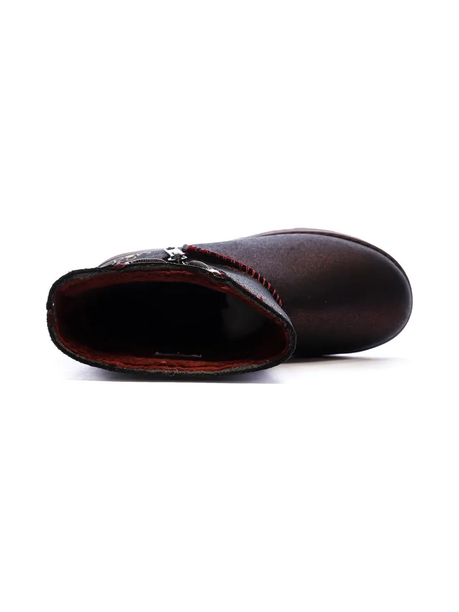 Boots Bordeaux Fille Mod8 Aldize 880130 5