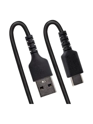 3ft USB A to C Charging Cable Coiled M/M 6