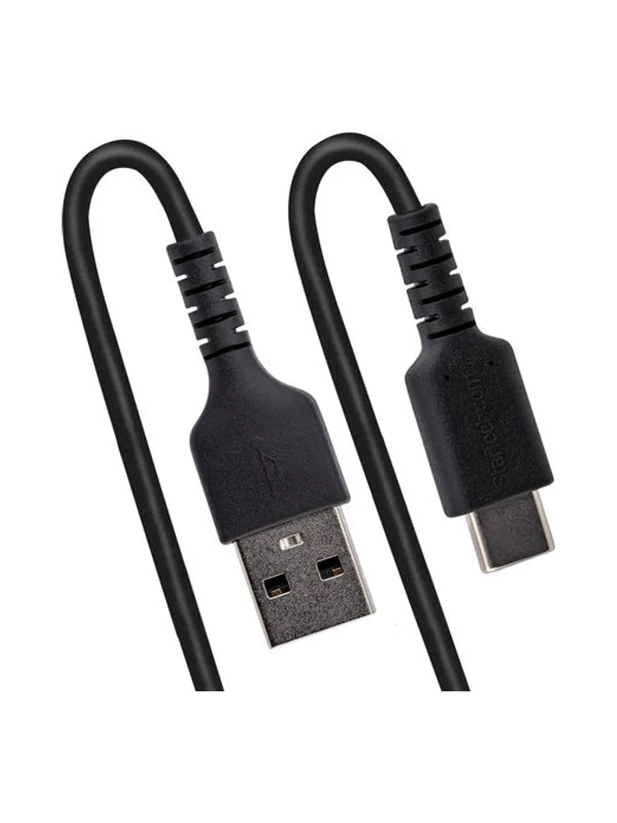 3ft USB A to C Charging Cable Coiled M/M 6
