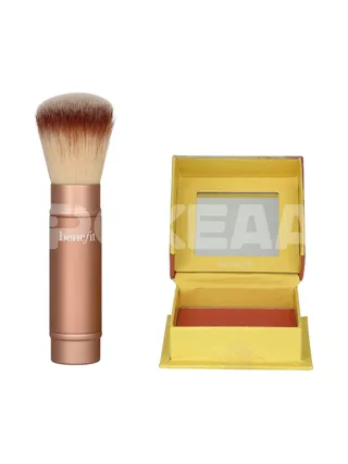 Benefit Cheek-End Getaway Set 6g - Shellie Blush 6gr/Multitasking Brush 2