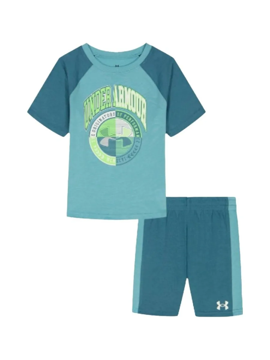 Ensemble Bleu Garçon Under Armour Rival 2