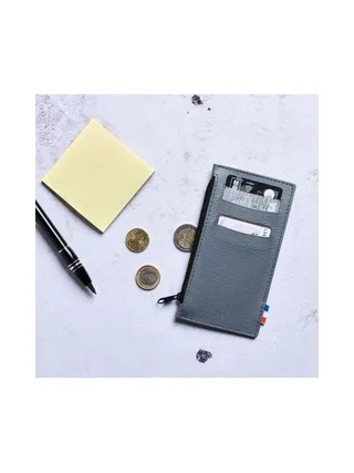 ANTHO - Porte-monnaie vertical zippé en liège - Naturel 34