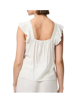 Débardeur Blanc Femme Pieces Pia 2