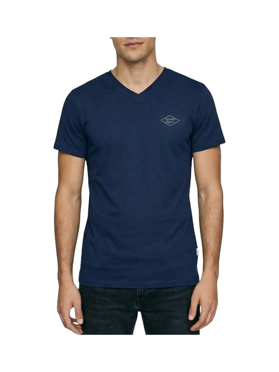 T-Shirt Marine Homme Lee Cooper GLC1986 2