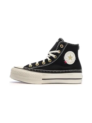 Baskets Noires Femme Converse All Star Lift Crafted 1