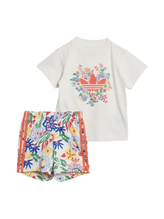Ensemble Blanc Fille Adidas JC8013 1