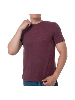 T-shirt Bordeaux Homme Tommy Hilfiger Tjm X Slim Jaspe 1