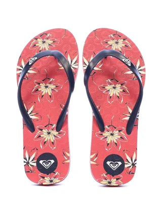 Tongs Rose à fleurs Fille Roxy The Sea Penhat 3