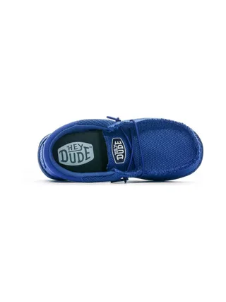 Chaussures Bleu Garçon Hey Dude Wally Youth Funk Mono 4