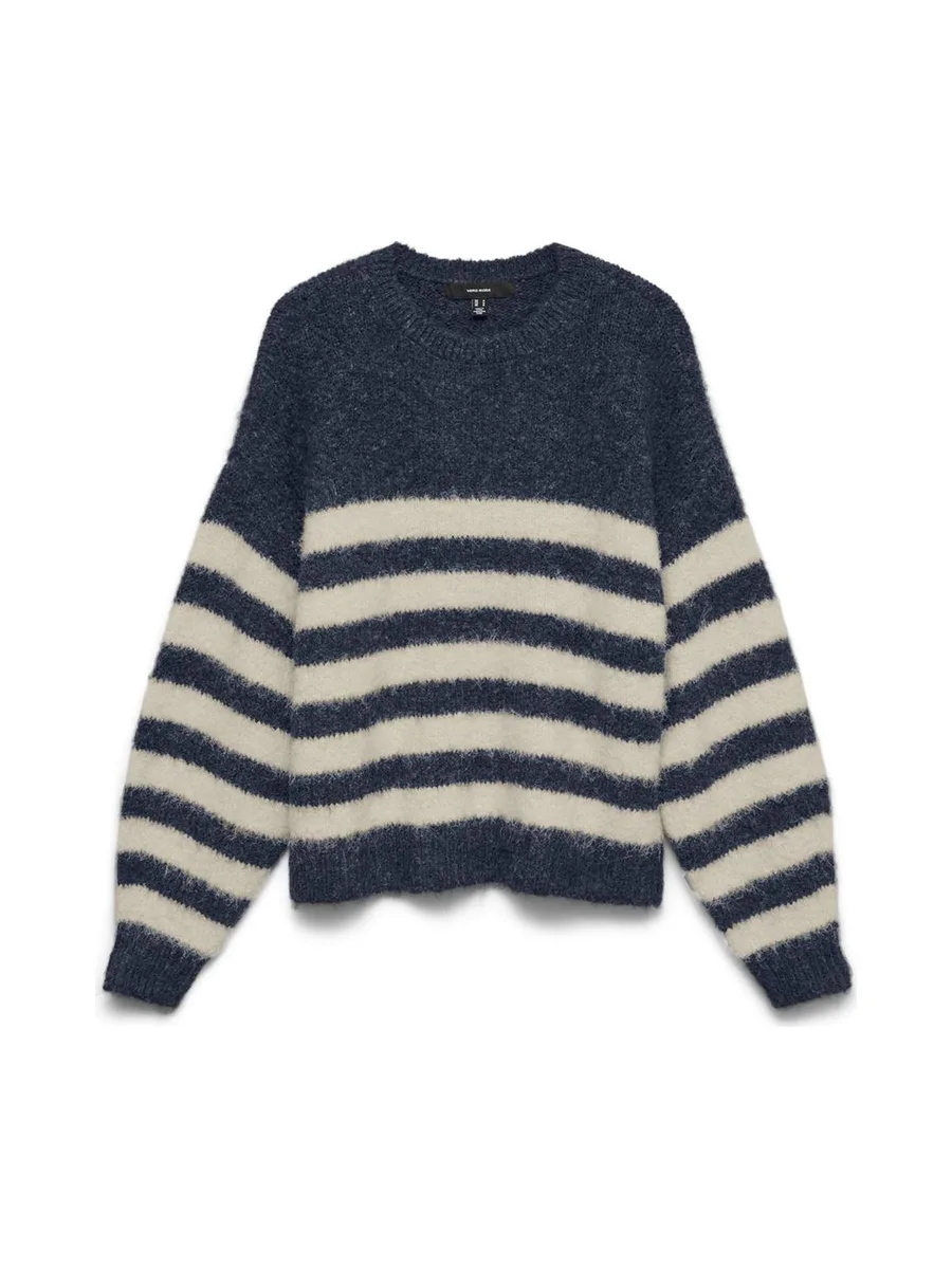 Pull rayé Marine Femme Vero Moda Fotove Stripe 2