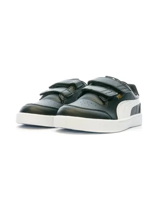 Baskets à scratchs Noires Garçon Puma Shuffle 5