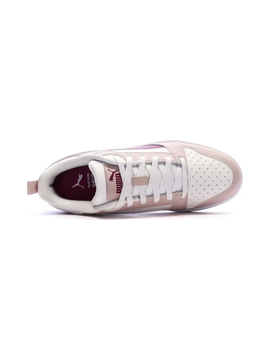 Baskets Rose/Blanc Garçon Rebound Low 5