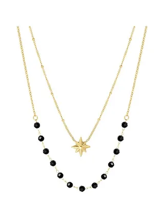 Collier Doré/Noir Femme Clio Blue CO4086S 2