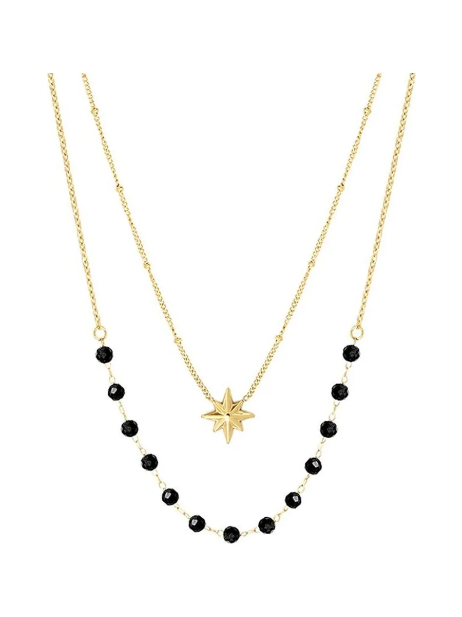 Collier Doré/Noir Femme Clio Blue CO4086S 3