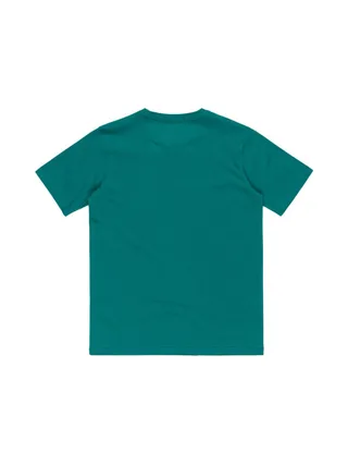 T-Shirt Bleu Canard Garçon Quiksilver Comp Logo 2