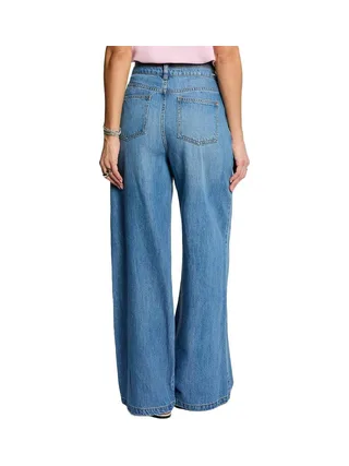 Jean Large Bleu Femme Morgan stone 2