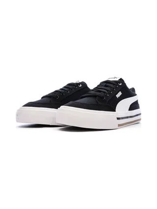 Baskets Blanches/Noires Femme Puma Court Classic 6