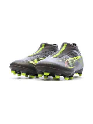 Chaussures de football Grises/Jaunes Garçon Puma Ultra 5 6