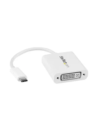 USB-C to DVI Adapter - White 1