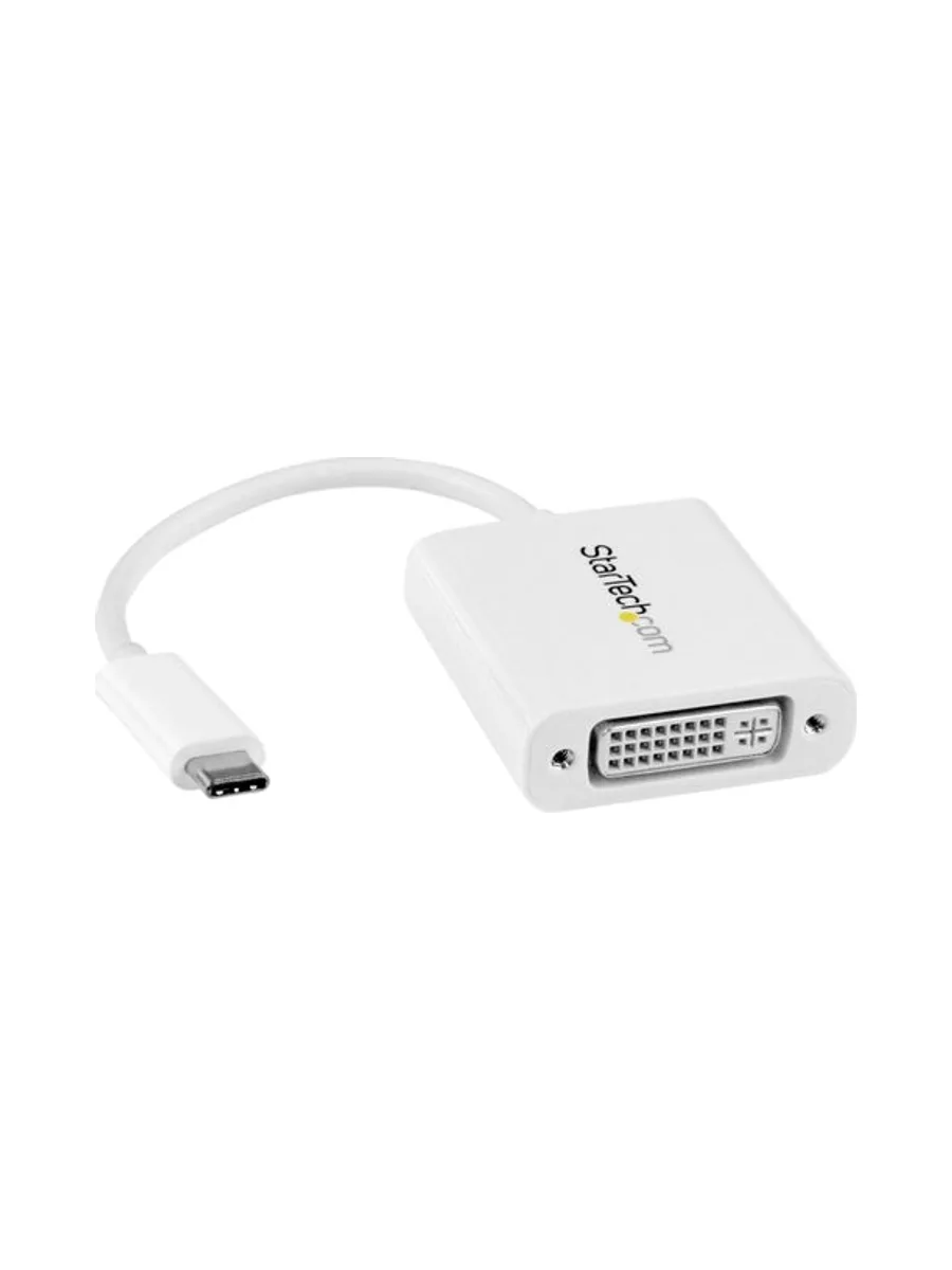 USB-C to DVI Adapter - White 1