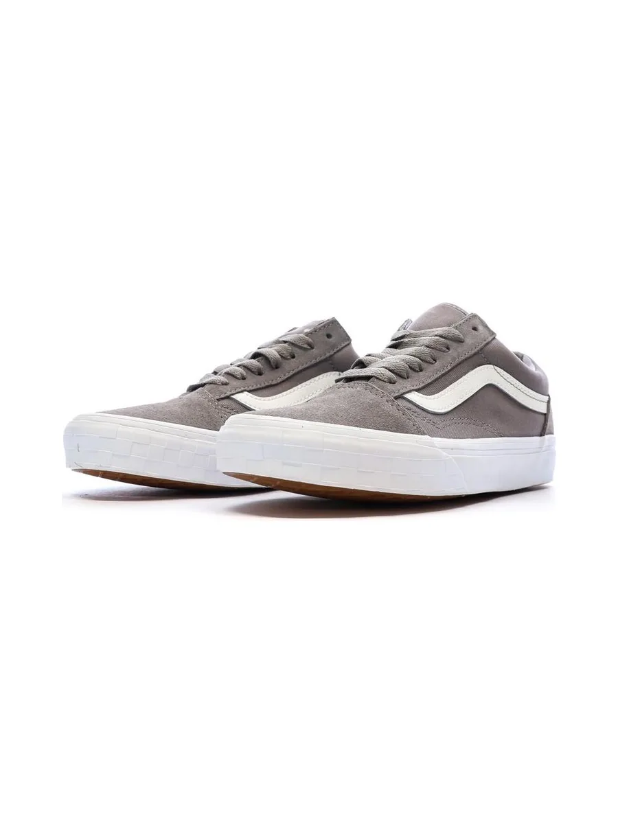 Baskets Grise Femme Vans Old Skool Check Bumper 7