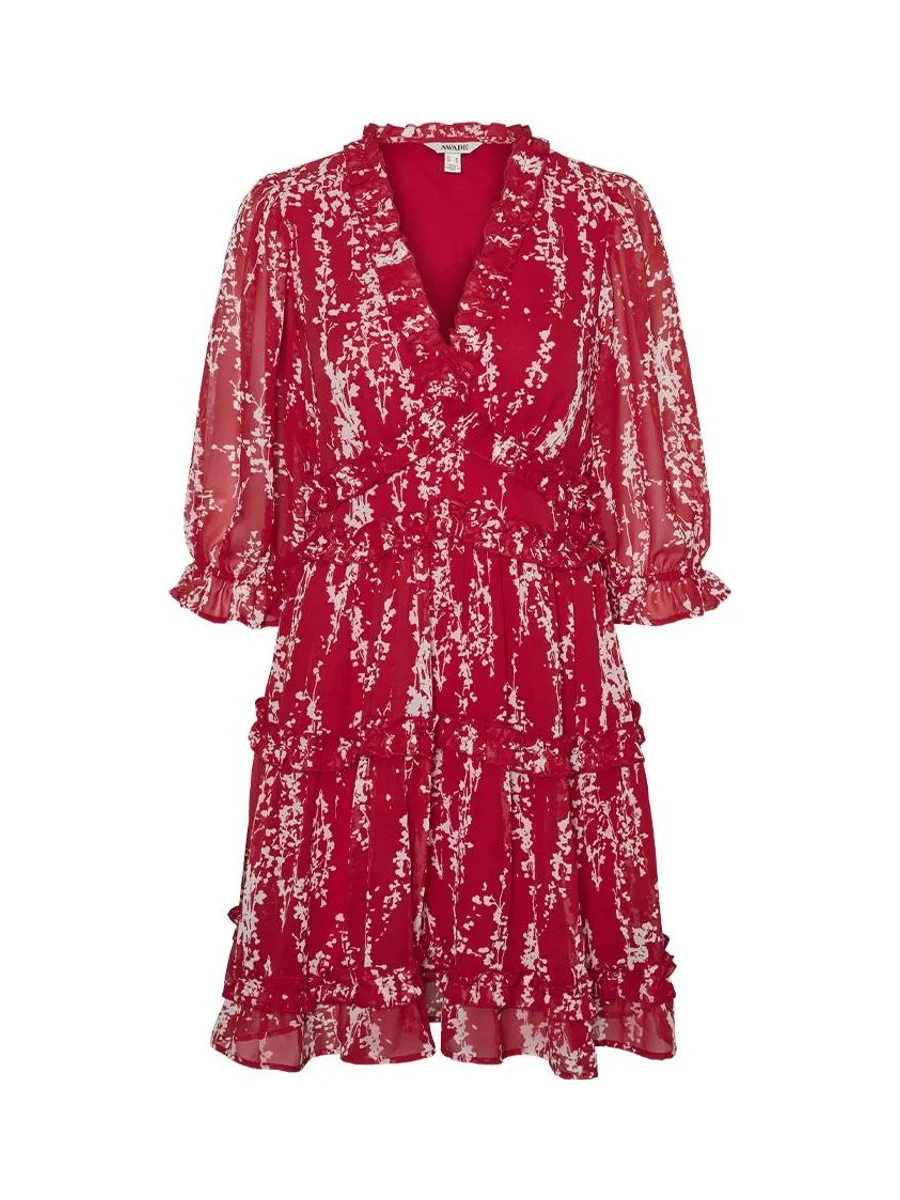 Robe Rouge Femme Vero Moda Gabriella 3