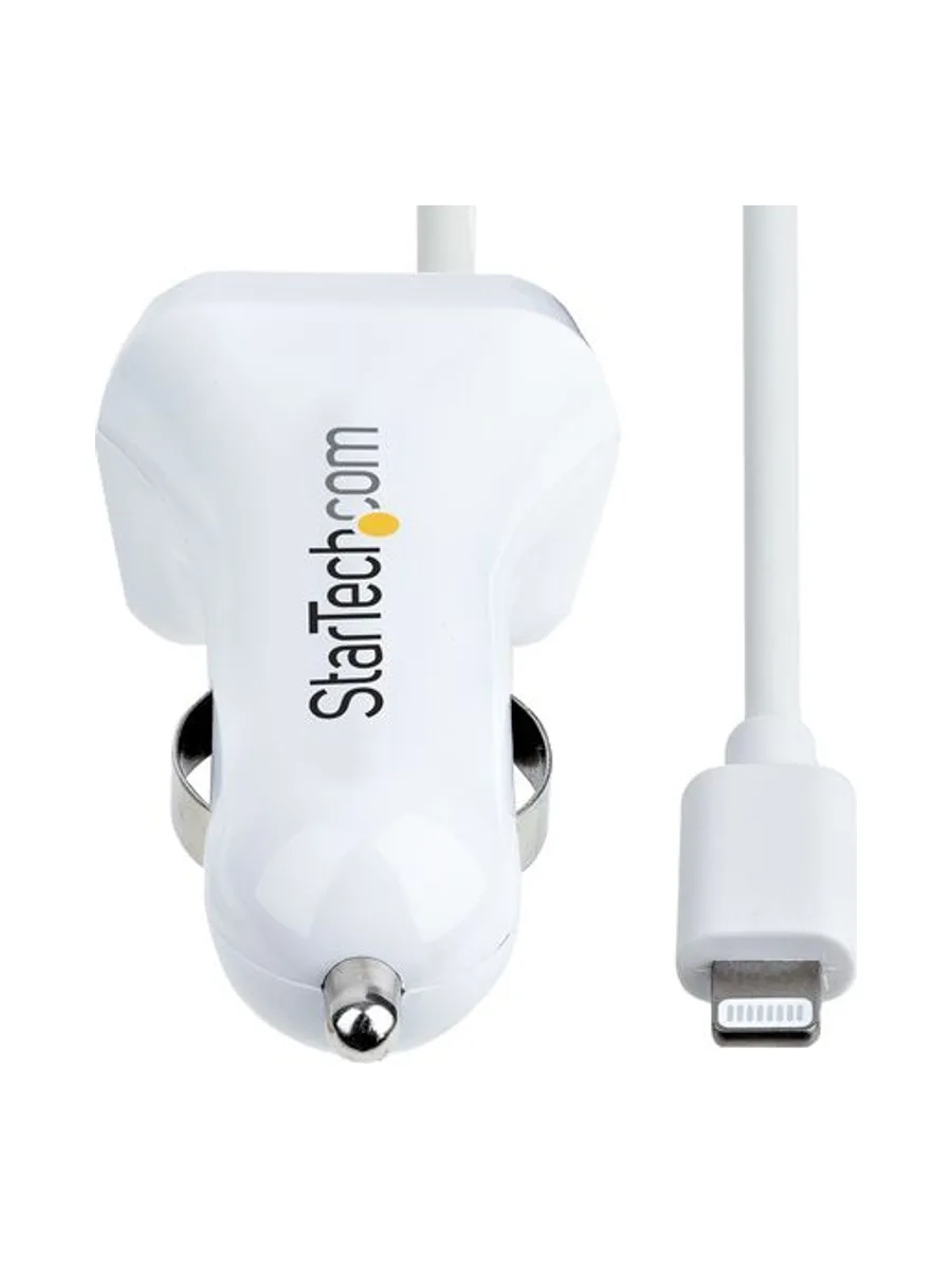 Lightning Car Charger w/Cable 2 Ports 3