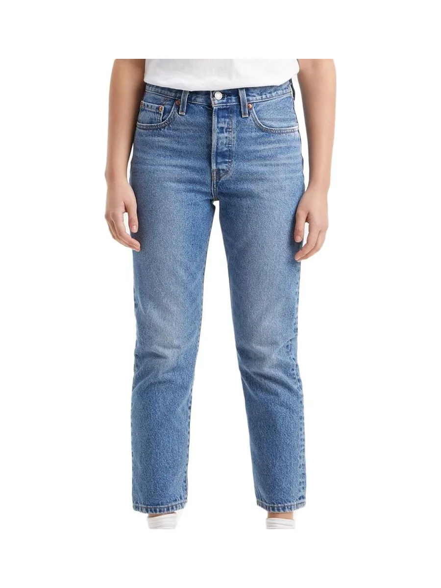 Jean Cropped Bleu Femme Levi's 501 36200 1