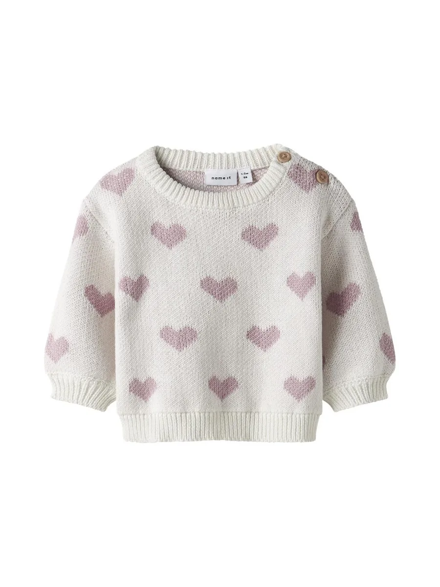 Pull Blanc/Rose Fille Name it Foana 2