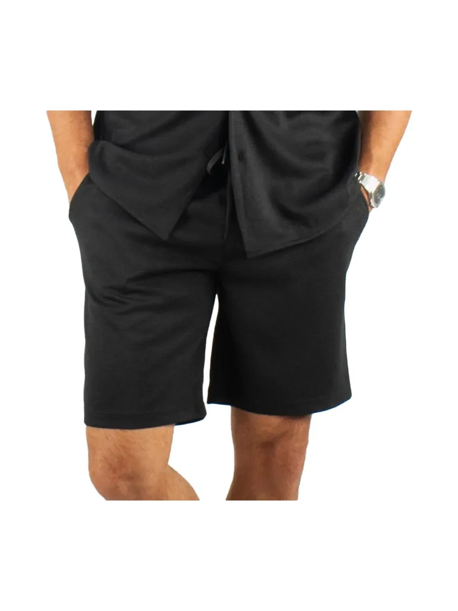 Short Noir Homme Paname Brothers Poly 1