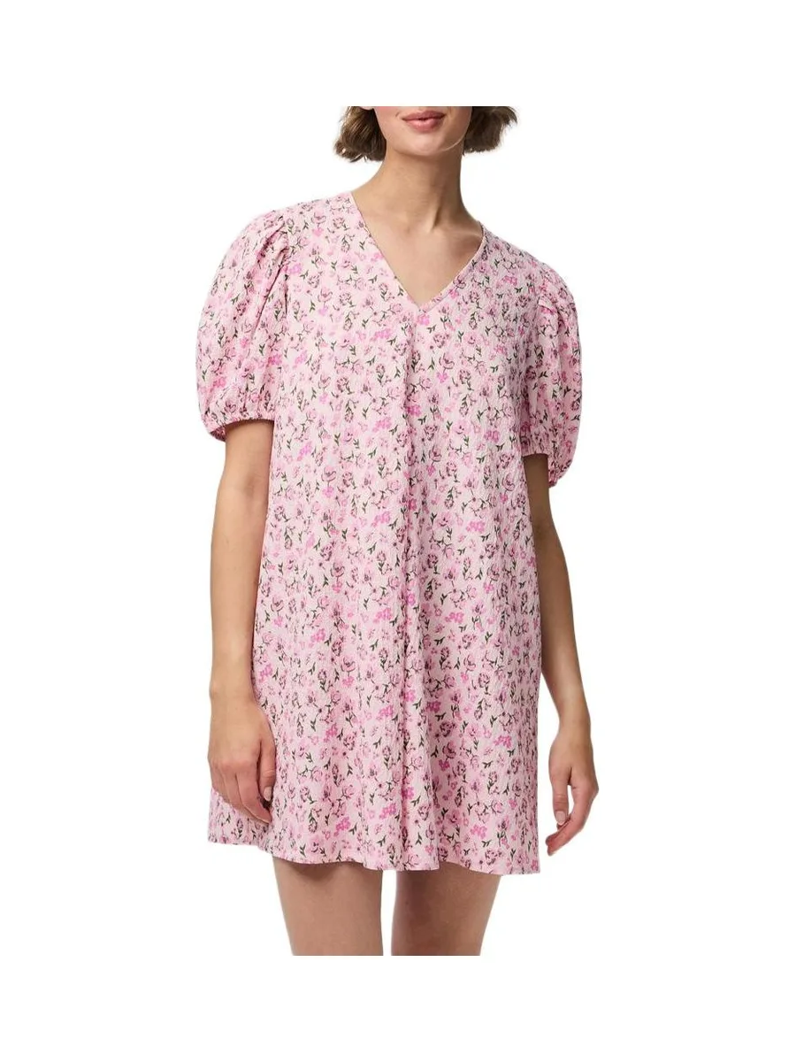 Robe Fleuris Rose Femme Pieces Talia 1