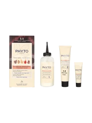 Phyto Phytocolor Permanent Color 112ml - 5.5 Light Mahogany Brown 1