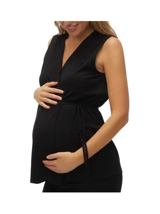 Blouse de Grossesse Noir Femme Mamalicious 20019155 1