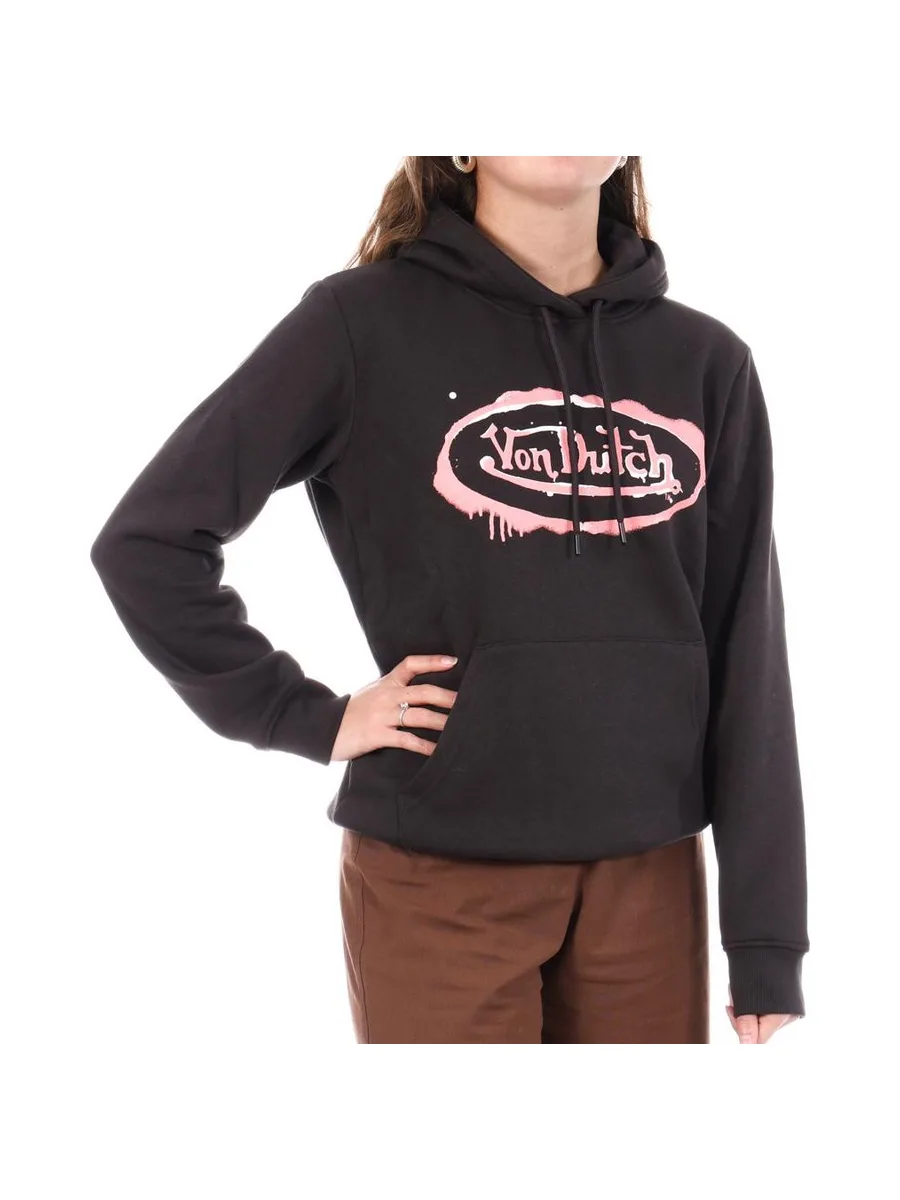 Sweat à Capuche Noir Femme Schott SIM 2