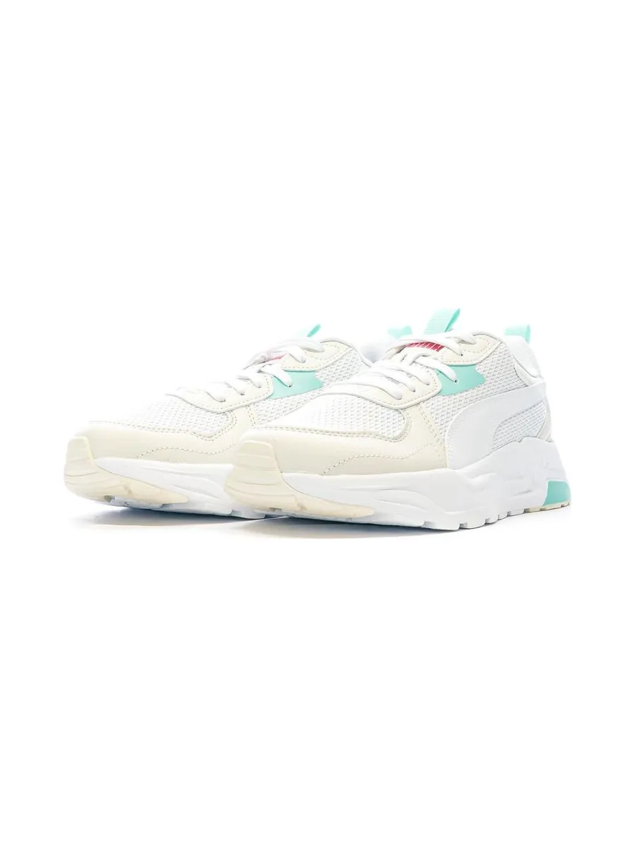 Baskets Blanches/Bleu/Rose Homme Puma Trinity Lite 6