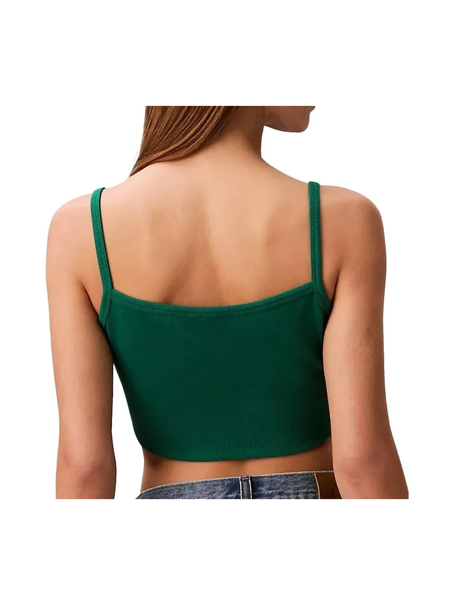 Brassière Verte Femme Calvin Klein Jeans Woven 3