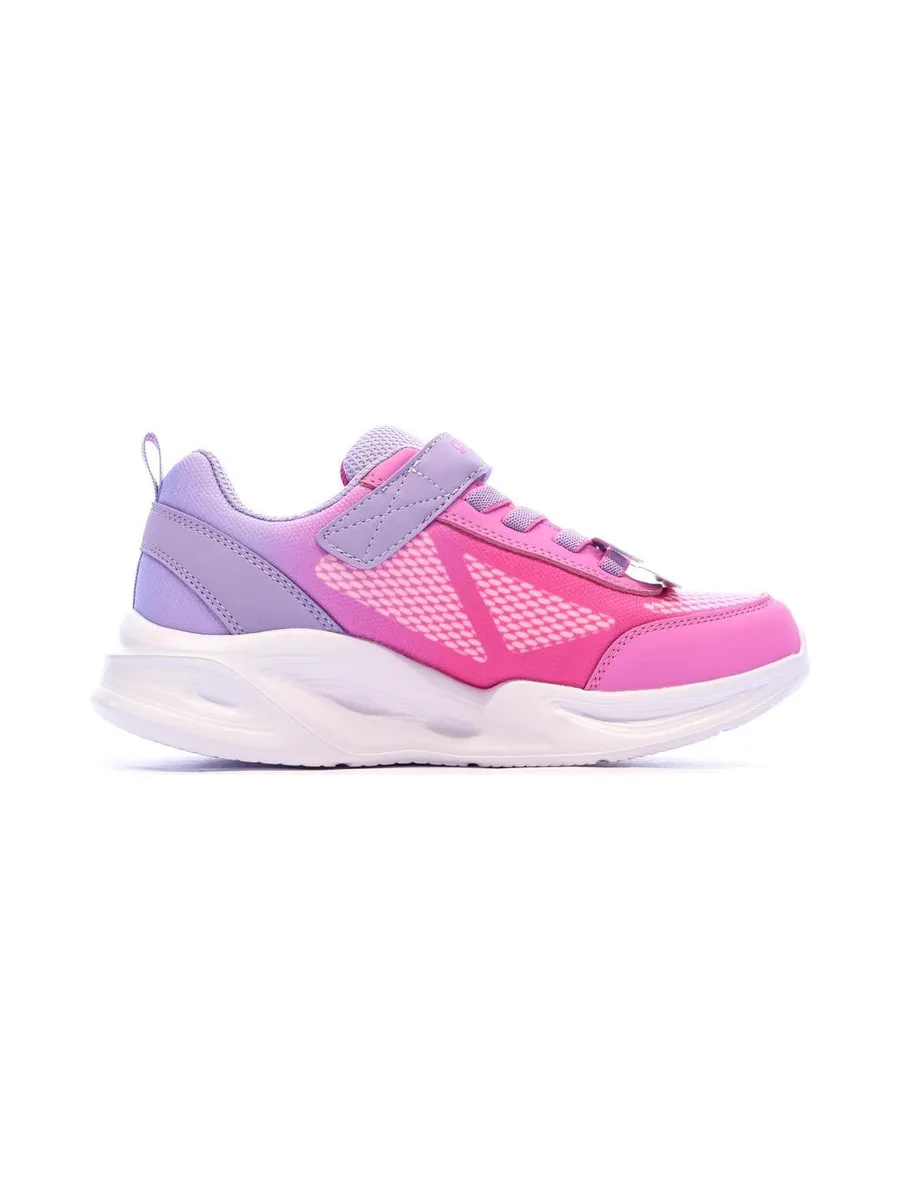 Baskets Roses/Mauves Fille Skechers Sola Glow 3