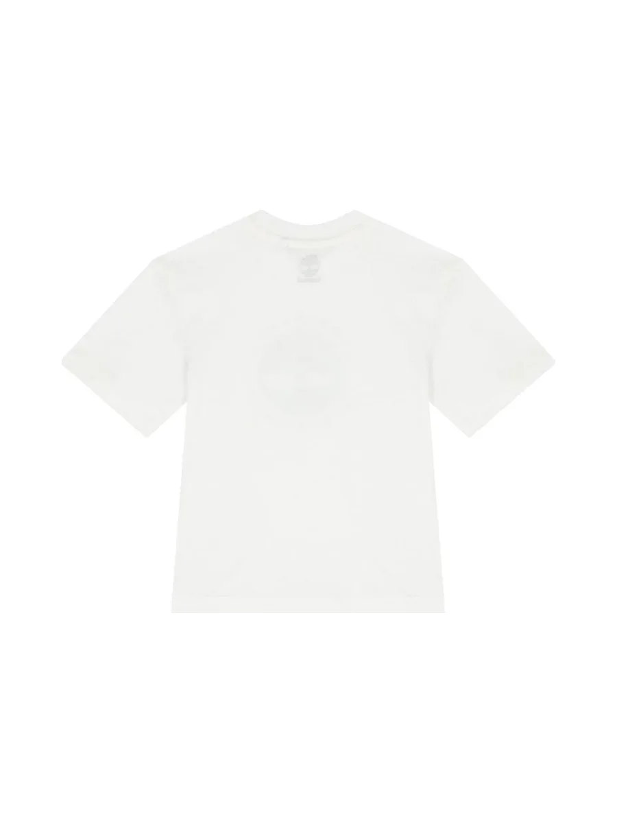 T-Shirt Blanc Garçon Timberland T60292 1 3