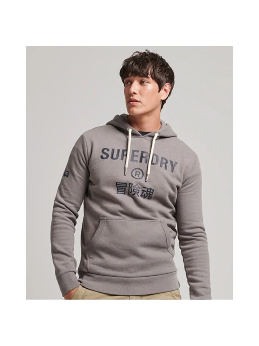 Sweat-shirt à capuche SUPERDRY Vintage Corp Logo Marl 4